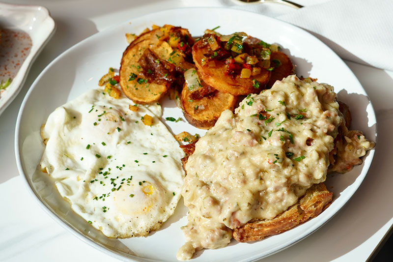 sausage biscuits and gravy